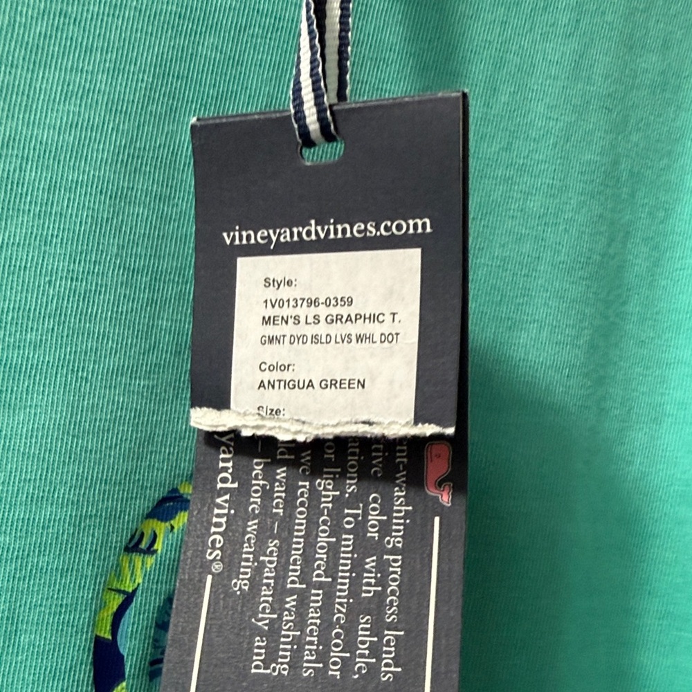 Vineyard Vines Turquoise Long Sleeve Tee - Picture 4 of 6